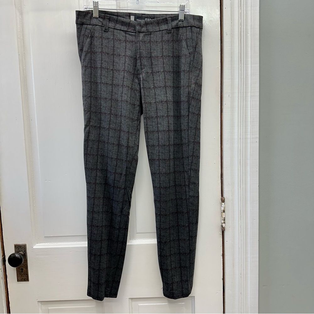 Kut from the Kloth Mia ankle skinny‎ plaid pants women's 12.